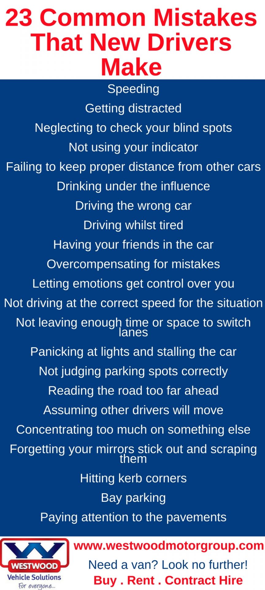 23 Common Mistakes New Drivers Make - A Simple List