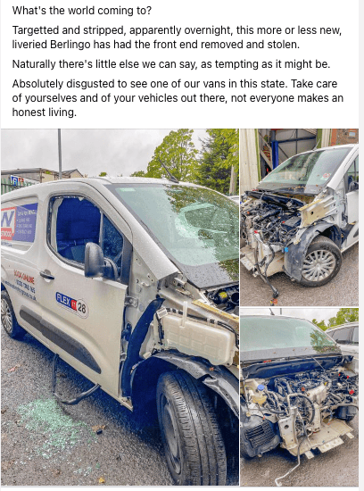 vehicle theft citroen berlingo