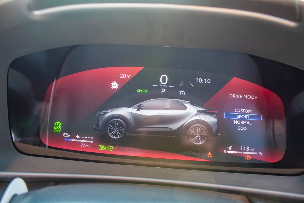 New Toyota CHR PHEV driving modes