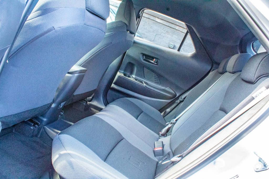 New Toyota CHR rear seats