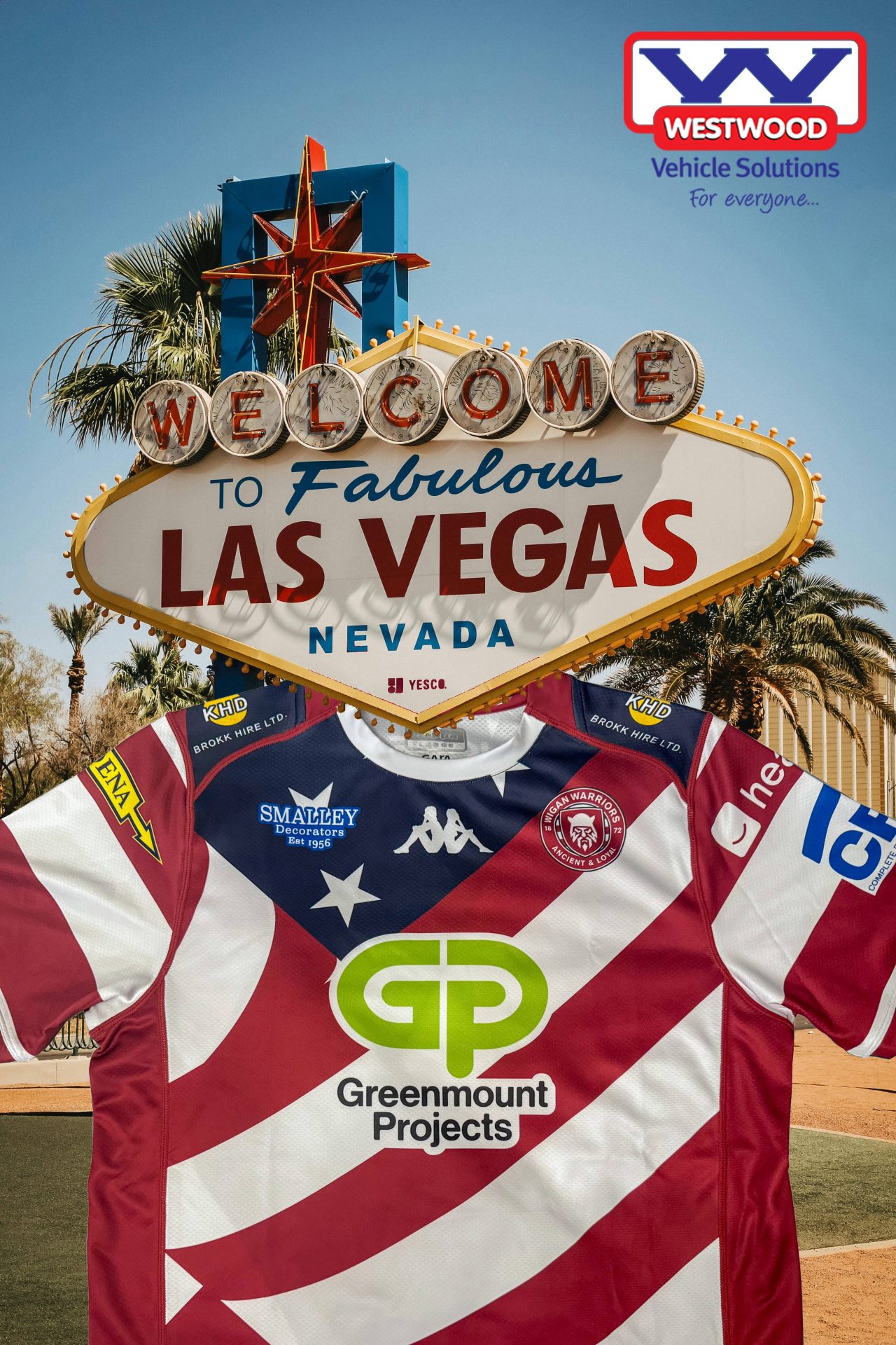 Wigan Warriors Las Vegas Sign